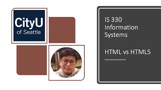 IS 330 HTML vs HTML5