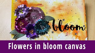 Flowers in bloom canvas