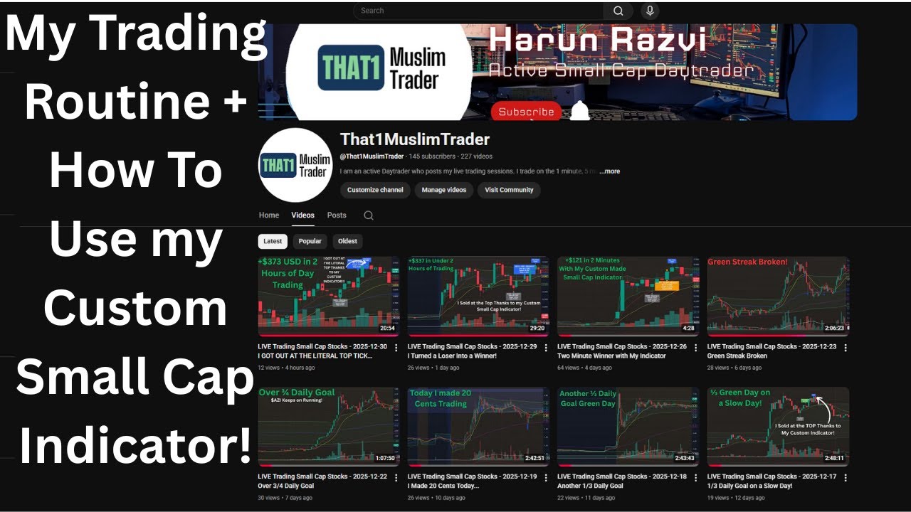 My Trading Routine + How to Sell At the Top of Small Cap Movers With My Custom Indicator