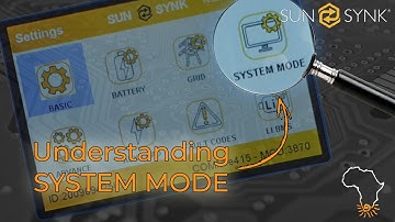 Sunsynk System Mode run through