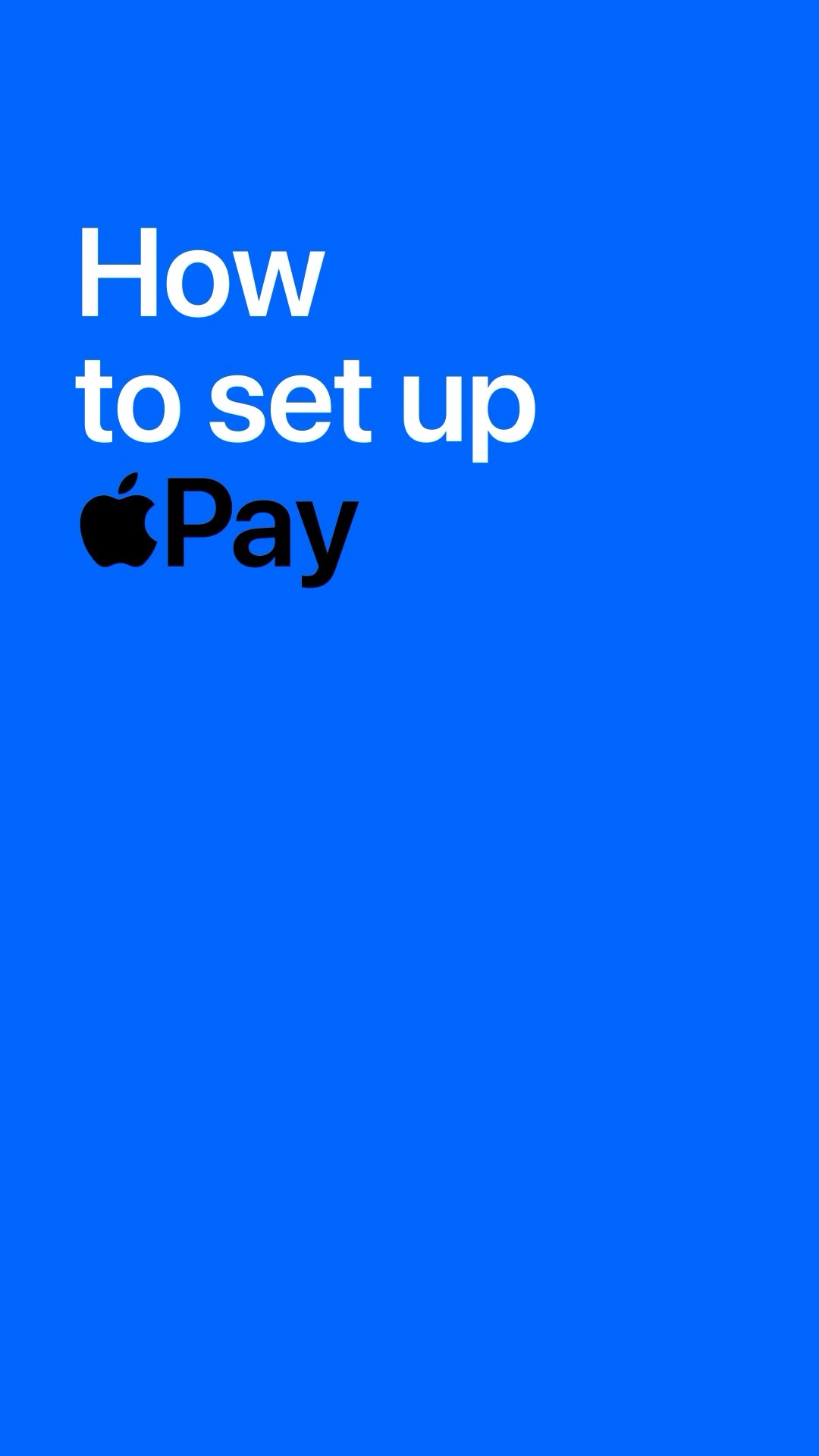 How to set up Apple Pay. #Shorts