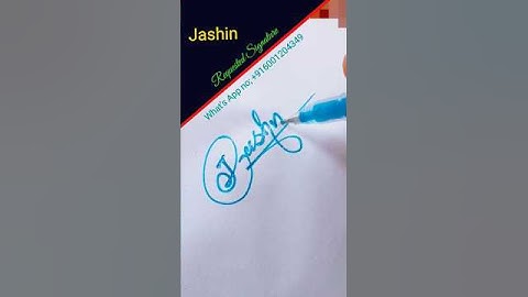 How to sign your signature stylishly || Cursive signature ideas #shorts