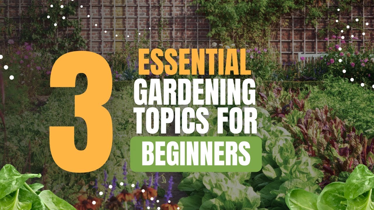 3 essential gardening topics - YouTube
