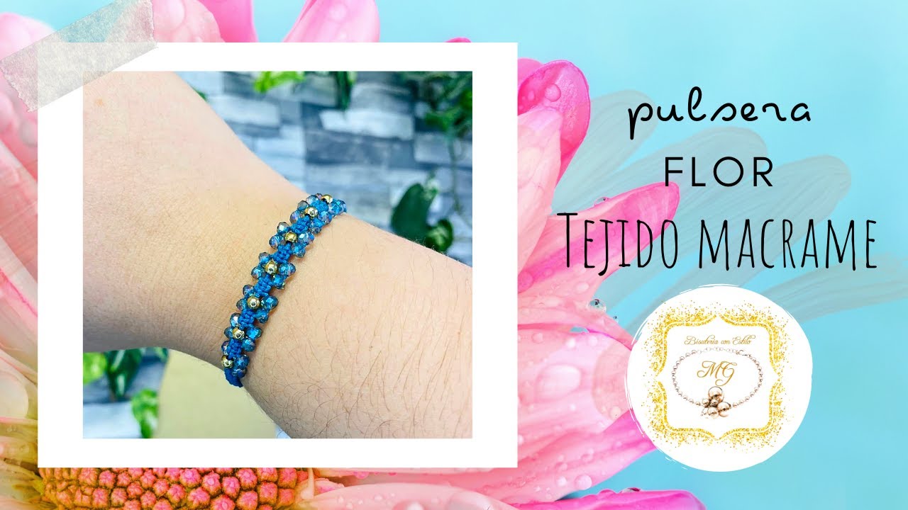 PULSERA MACRAME | Pulsera de Hilo FLOR MACRAME