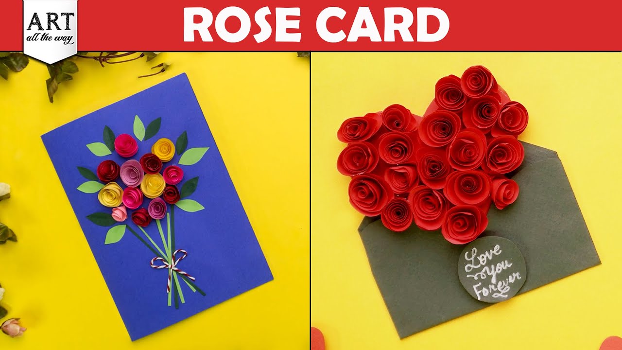 Valentine's Day Card | Rose Day | Valentines Day Card Making | Valentine's Day | 