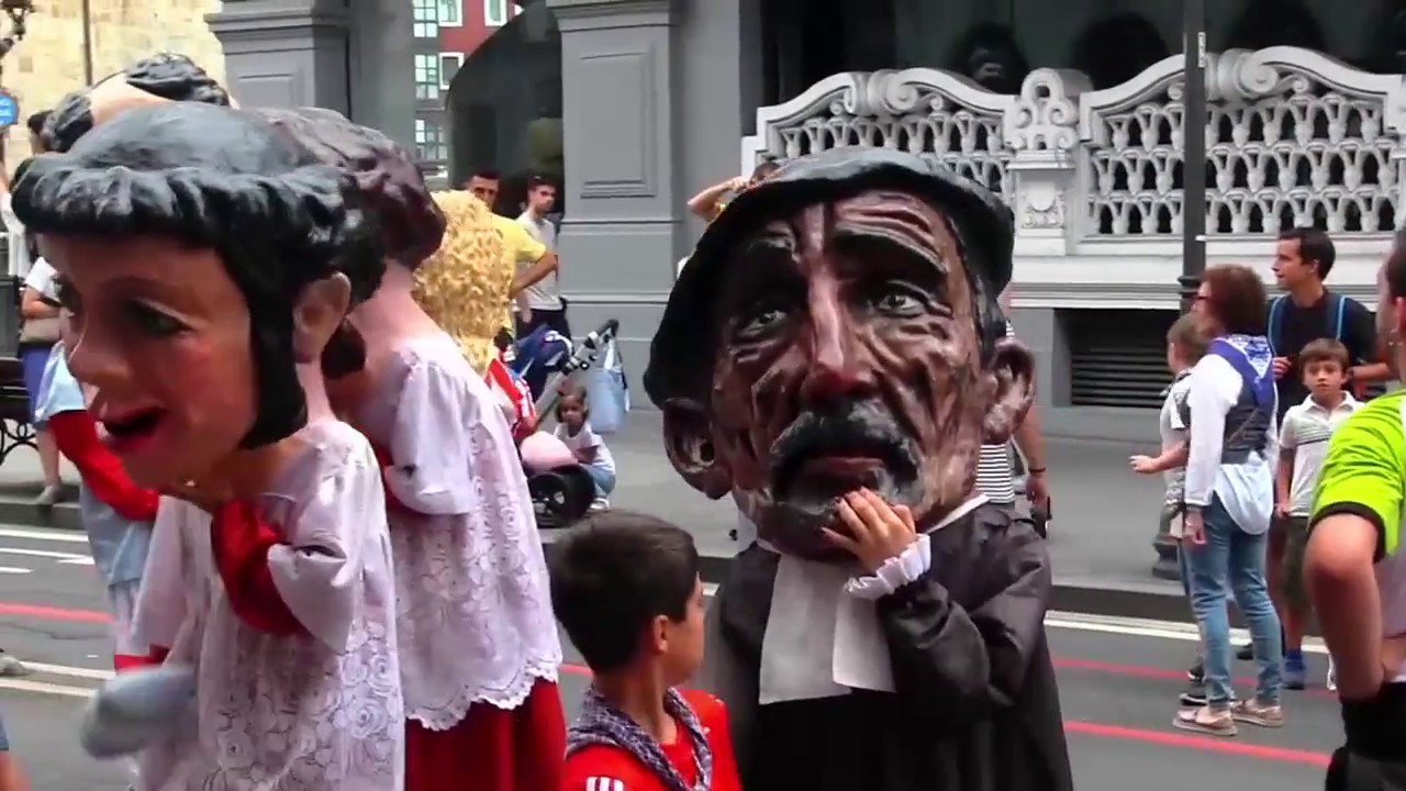 Concentracion Gigantes y Cabezudos Aste Nagusia 2017 Bilbao