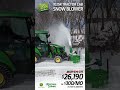 John Deere 1025R + Factory Cab and Snow Blower | Winter Ready! | Riesterer & Schnell