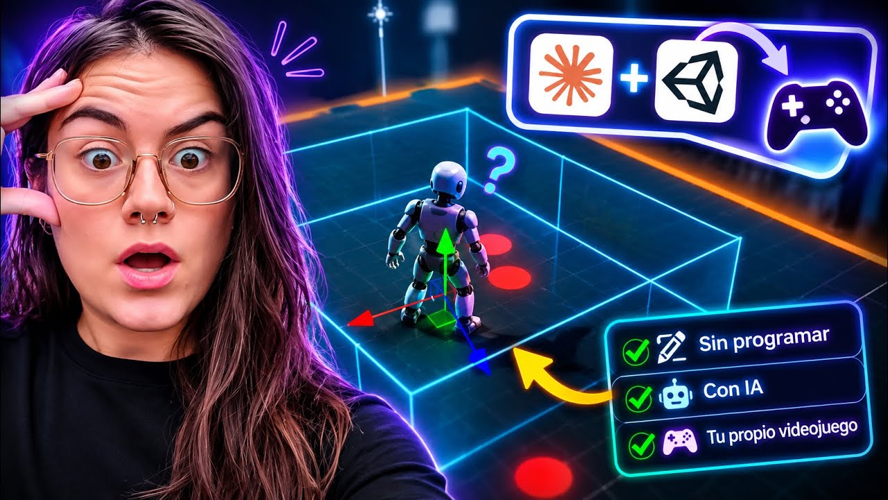 De cero a videojuego sin saber programar! Claude + Unity - YouTube