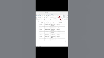 Căn chỉnh hàng và cột đều nhau đơn giản trong Word #word #tinhocvanphong #youtubeshorts