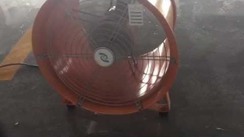 Noise test for axial flow fan