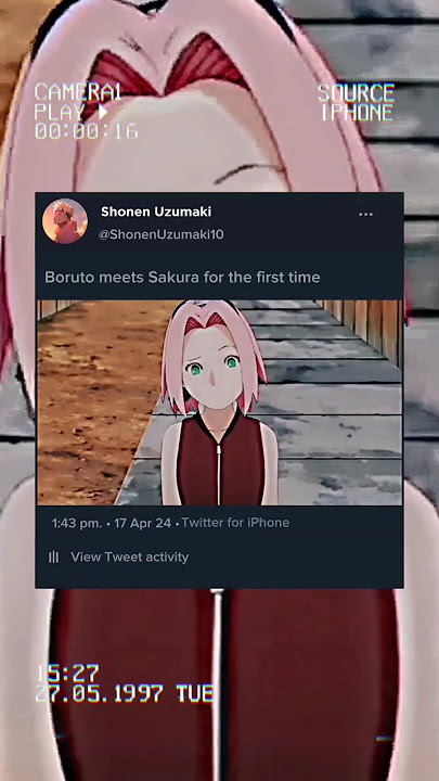 Boruto meets Sakura for the first time