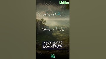 سورة النصر #اكسبلور #القزابري #البخل #دويتو #المصحف #الجيلي #duet #الرحمن #تيك_توك #العظماء #art