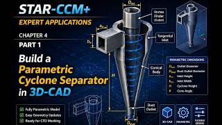 STAR-CCM+ Expert Applications (Ch4 Part 1) — Build a Parametric Cyclone Separator in 3D-CAD