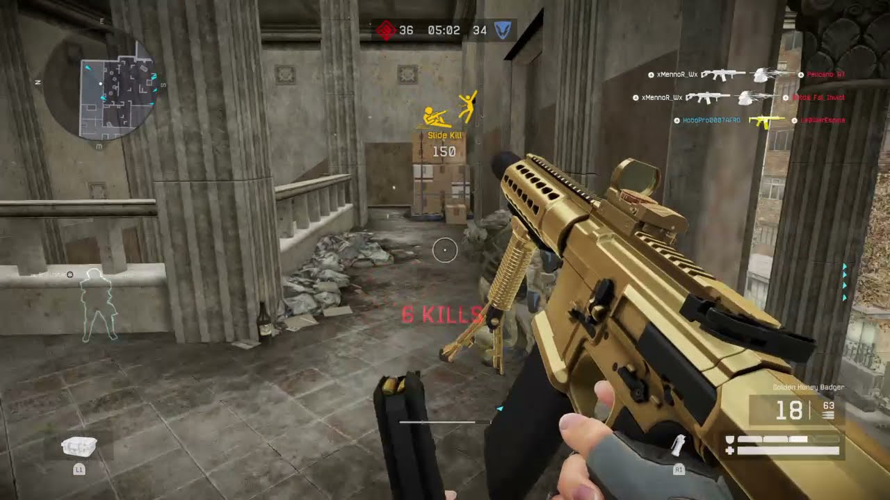 Warface Weapons - Golden Honey Badger - Team Deathmatch - Downtown