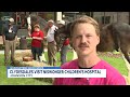 Clydesdales lift hearts of patients at Niswonger Children’s Hospital