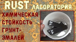 Чем красить рамы, мосты, подвеску? Тест покрытий на стойкость к тех. жидкостям. RUST ЛАБОРАТОРИЯ #8