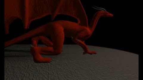 Black Dragon - Modeling, Texturing, Rigging in Blender (WIP 94) Dragon Run Cycle