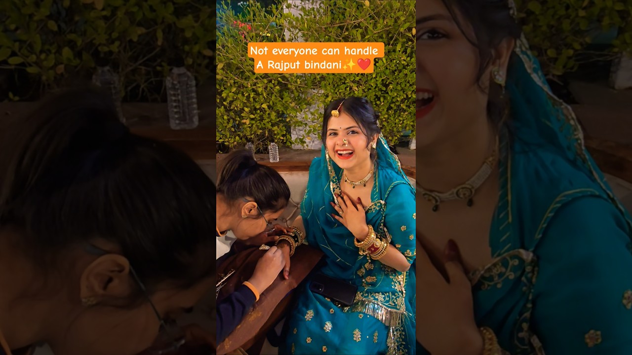 Not everyone can handle a Rajput bindani ✨️❤️ #trendingshorts #rajput #rajputiposhak #viral