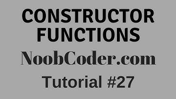 Working with Objects : Constructor Functions in JavaScript