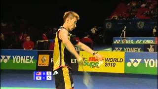 2010 All England Super Series MS QF - Lee Chong Wei [MAS] Vs Shon Wah Ho [KRO]