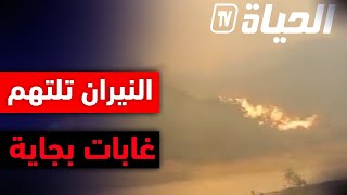 بالفيديو... النيران تحاصر العائلات المتواجدة في تيغرمت وطايس ببجاية