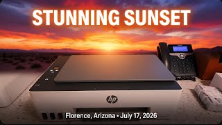 Stunning Sunset in Florence, Arizona – July 17, 2026 | Relaxing Nature Views