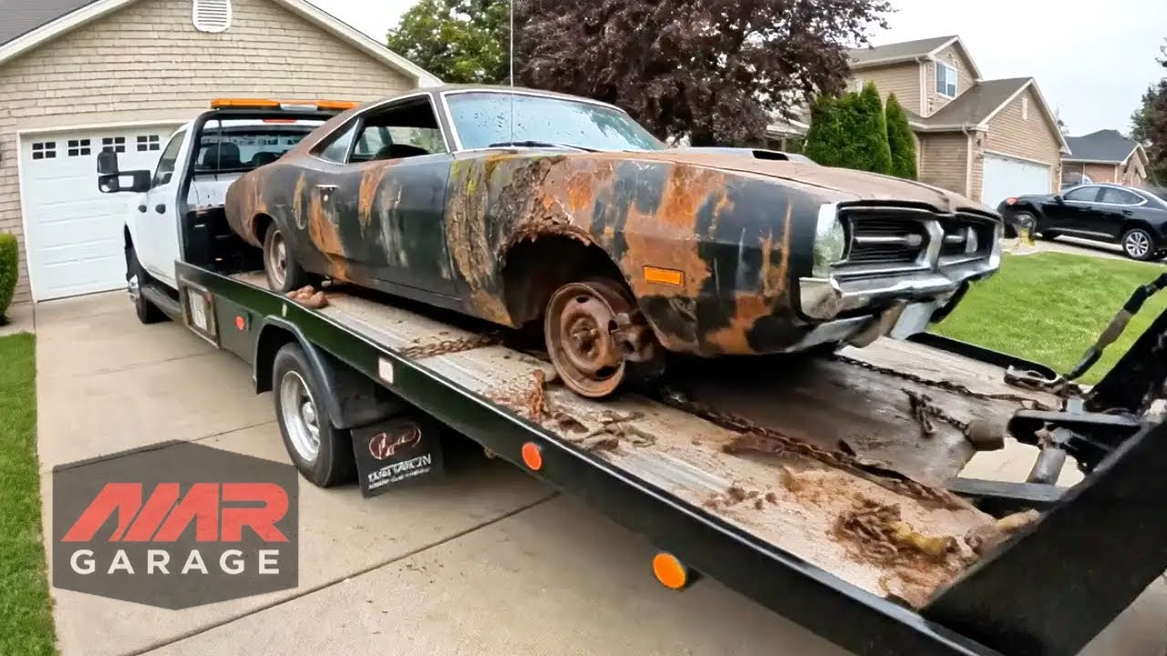 Relaxing ASMR Classic Muscle Car Rebuild | 1970 Dodge Charger R/T Complete Rebuild From Abandoned Co