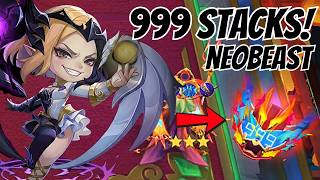 NEOBEAST EASY 999 STACKS USING LUNOX! | MAGIC CHESS GO GO