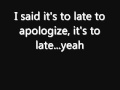 OneRepublic - Apologize (Lyrics)