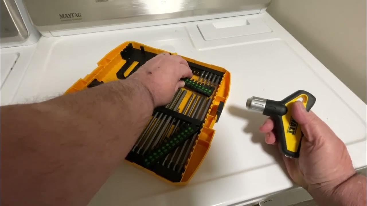 HOW TO USE DEWALT HEX KEY WRENCH SET, RATCHETING T HANDLE SET, 31 PIECE