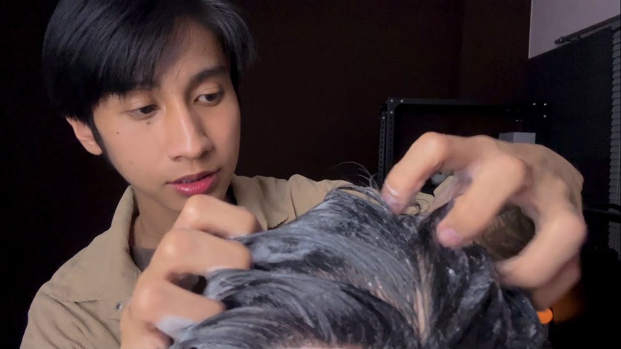 ASMR สระผมคุณ และเกาหนังศรีษะให้หลับลึก Hair Shampoo and Scratching for Deep Sleep (Roleplay)