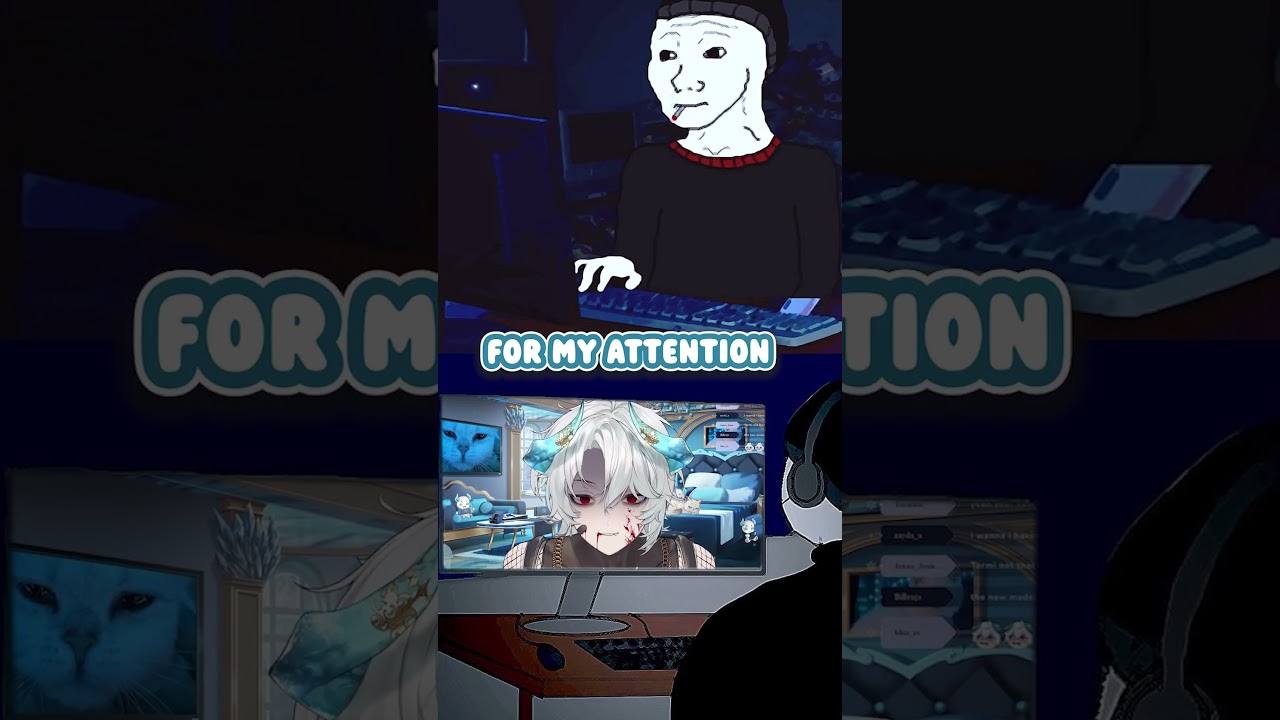 Chat Is So NEEDY #vtuber #vtuberclips #anime
