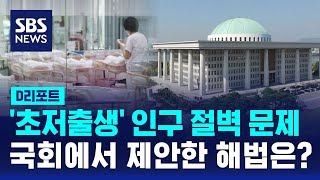 인구 절벽 문제, 국회에서 제안한 해법은? / SBS / #D리포트