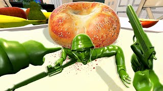 TRAPPING Toy Soldiers with Food - Plastic Battlegrounds VR screenshot 1