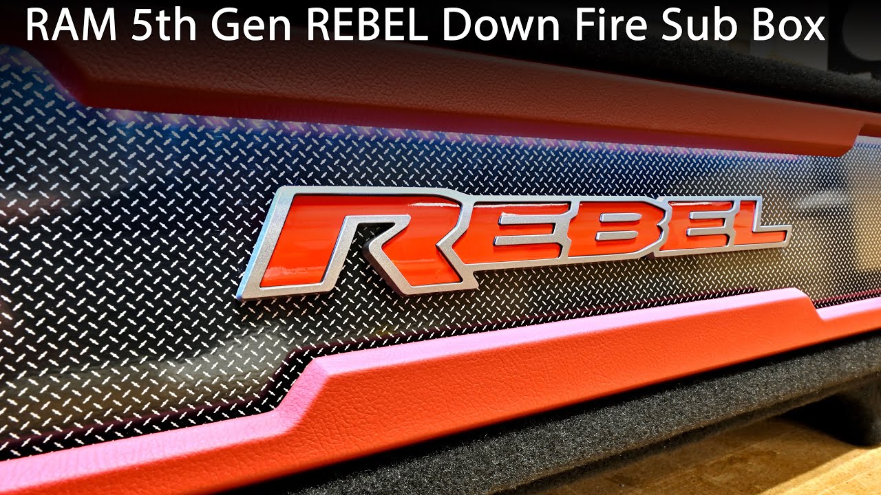 RAM 5th Gen REBEL Down Fire Sub Box