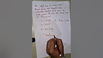 calculation of work done in isothermal process based numerical