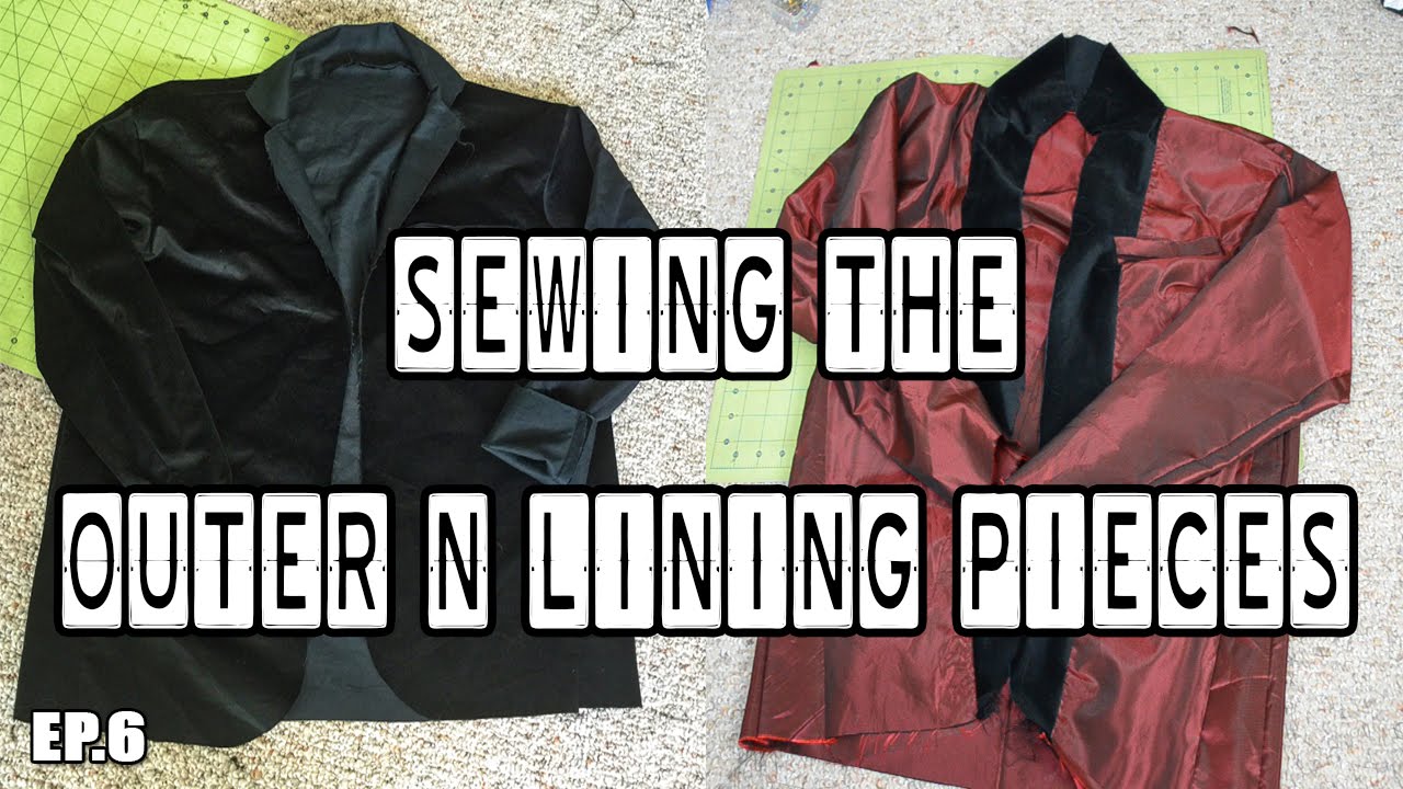 Sewing the outer & lining pieces! Blazer from scratch EP. 6 YouTube