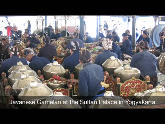 Javanese Gamelan at the Sultan Palace in Yogyakarta class=