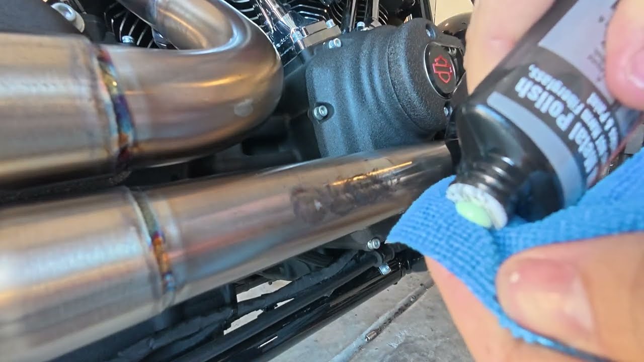HOW TO REMOVE MELTED RUBBER FROM STAINLESS EXHAUST - YouTube