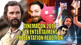 CinemaCon 2016: STX Entertainment Presentation Reactions (JoBlo.com)