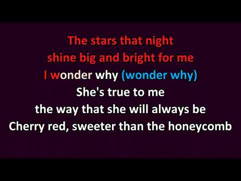 Bee Gees - Cherry Red KARAOKE  (harmonies)