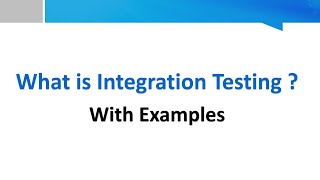 Integration Testing in Software Testing  with real time example