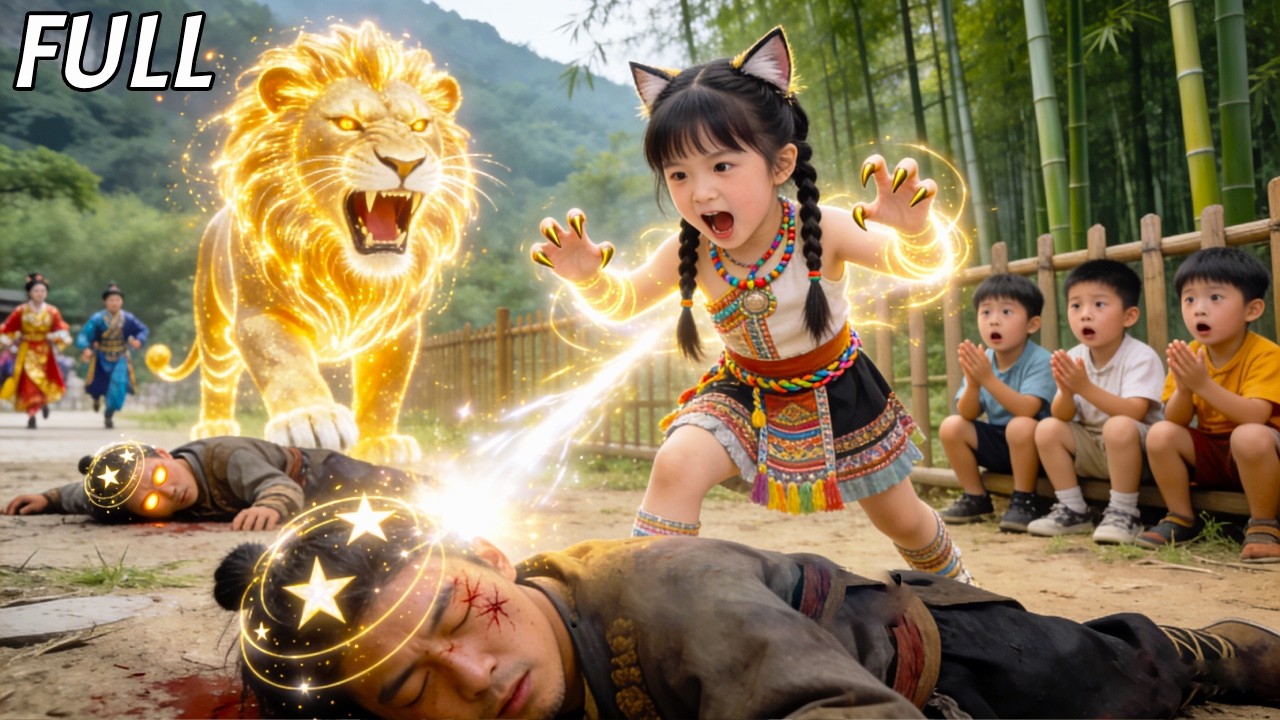 فتاة ريفية بـ“زئير الأسد” تُغمى على اللص😱 تنقذ 4 أمراء وتصبح الأميرة المفضلة!👑🔥