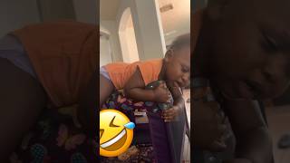 She so dam bad 😂🤦🏽‍♂️ climbing her play pin #shorts