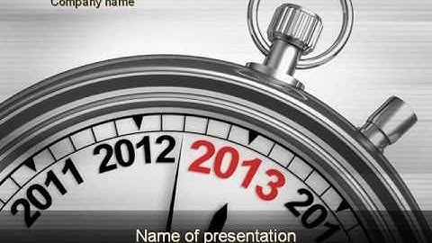 2013 Stopwatch PowerPoint Template