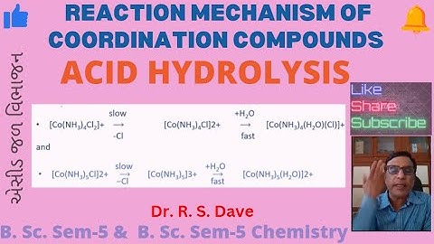 M.Sc. SEM-1 CHNN-401Chemistry:: Acid Hydrolysis