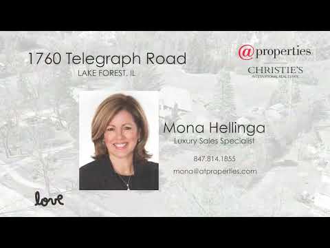 1760 Telegraph Road, Lake Forest, IL home video tour