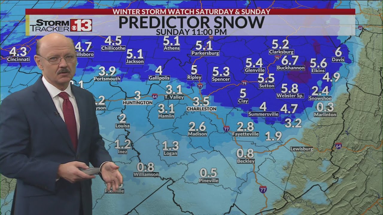 Winter Storm Warnings for Saturday night and Sunday - YouTube