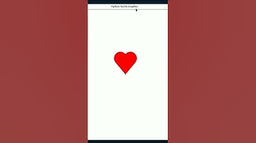 Programming Art. creating Hearts with #python #turtle #ytshort