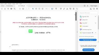 ATIVIDADE 1 - PEDAGOGIA - LIBRAS